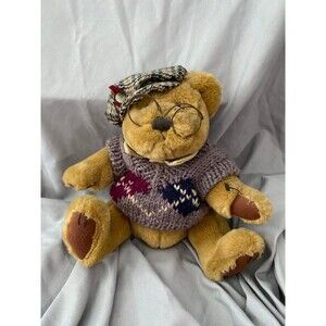 Vintage Stuffed Teddy Bear Sherwood The Brass Button Collection Long Life 1996